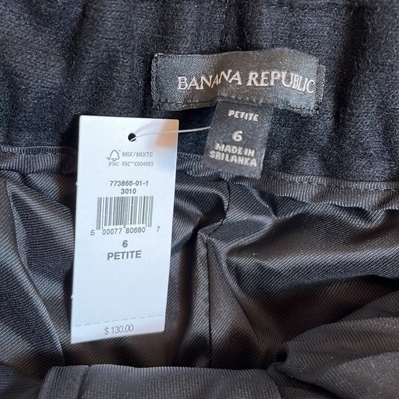 NWT Banana Republic Black Wool Blend Pants - Picture 11 of 15
